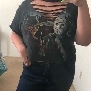 Customer Cut Up Horror Tee